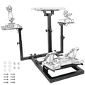 Marada Flight Simulator and Racing Wheel Stand, Adjustable, Carbon Steel - Fits Thrustmaster HOTAS Warthog