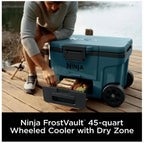 Ninja FrostVault 45QT Wheeled Cooler, Ocean Blue - FB245AOB