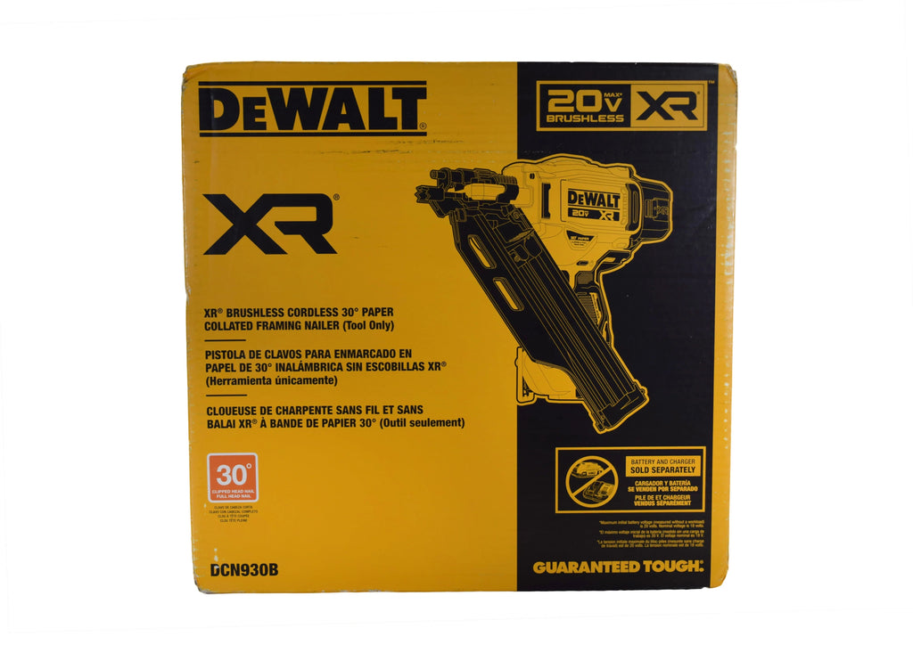DEWALT 20V MAX Brushless Cordless 30 Paper Collated Framing Nailer - DCN930B