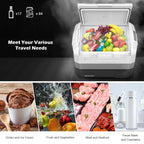 Costway 58 Quart Portable Electric Car Refrigerator Freezer - Dual Zone