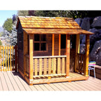 Little Squirt 6x6 ft Wooden Playhouse for Kids, Western Red Cedar Outdoor Playhouse with Screened Windows, Dutch Door & Floor Included