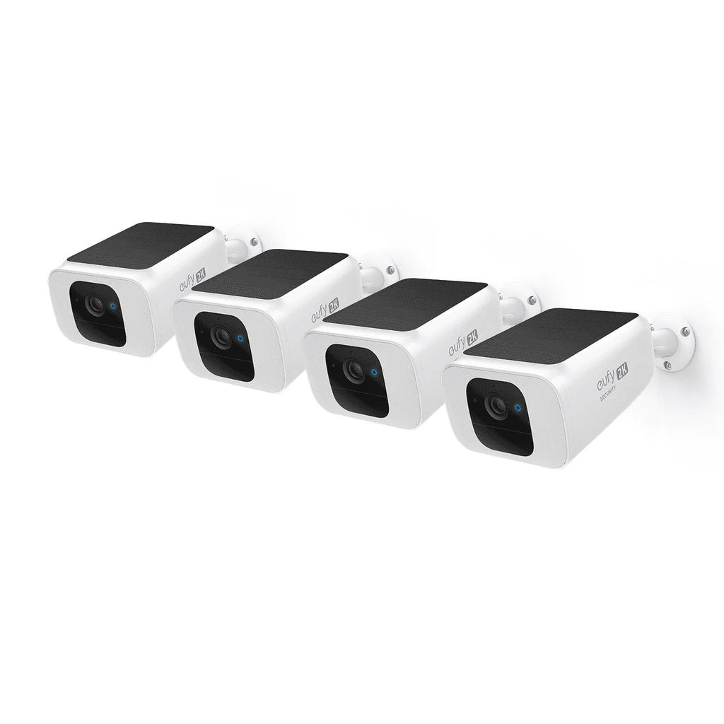 Eufy SoloCam S230 Solar Security Camera 4K UHD White 4-Pack - S40