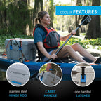 Lifetime Bear-Resistant High Performance Camping Cooler, 28 qt, 20 Can Capacity, Boulder Gray - 91289
