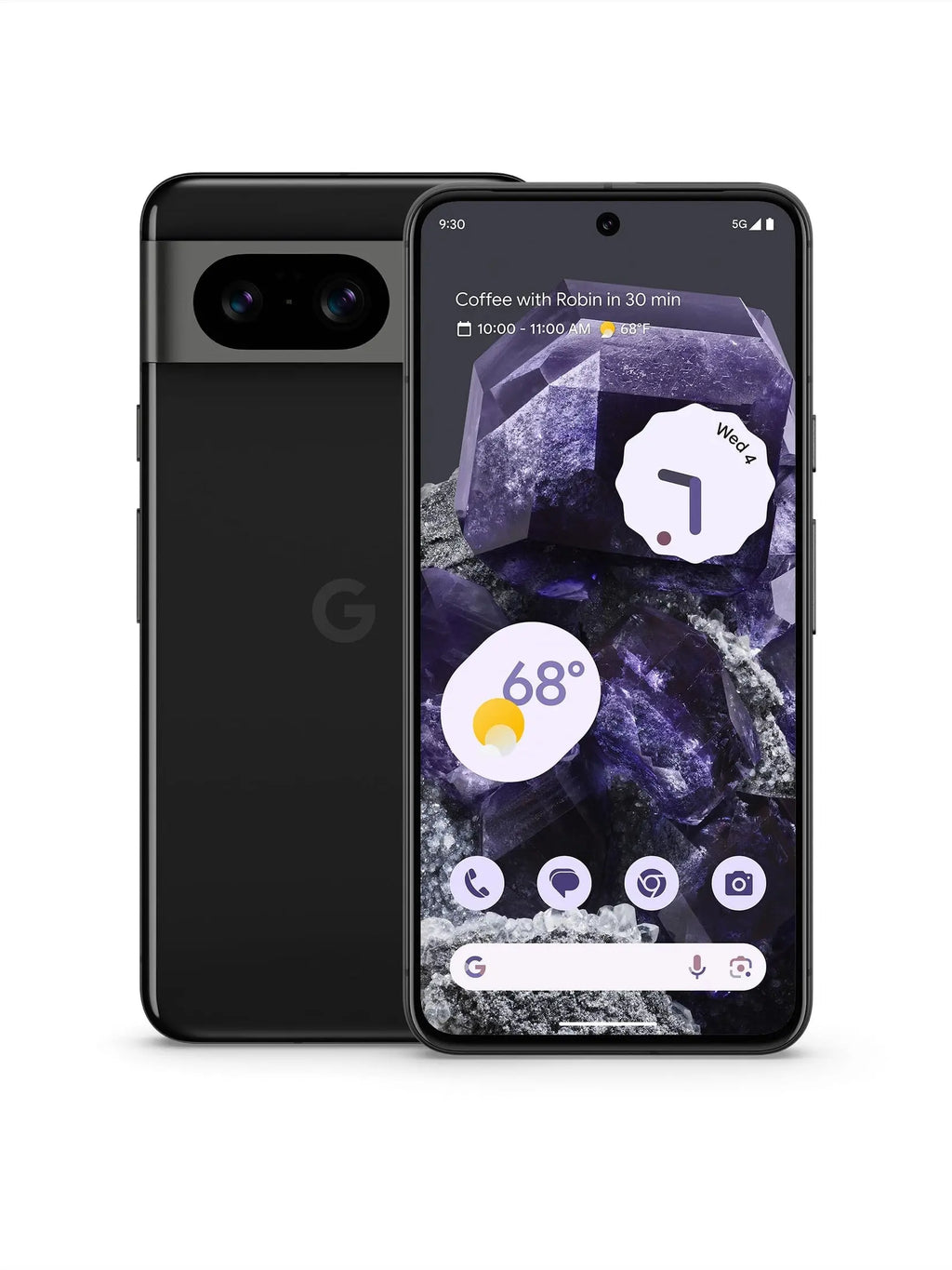 Google Pixel 8 Unlocked Android Smartphone, Obsidian, 128 GB