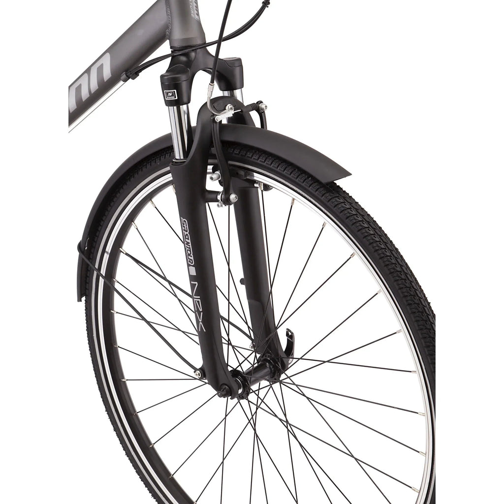 Schwinn Network 6c Hybrid Bike, 21 Speeds, Large 19.5 in Men's Style Frame, 700c Wheels, Grey