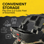 Black Boar Camco ATV/UTV Rear Storage Box And Lounger, 7 Cubic Feet - 20 x 12 x 16 inch