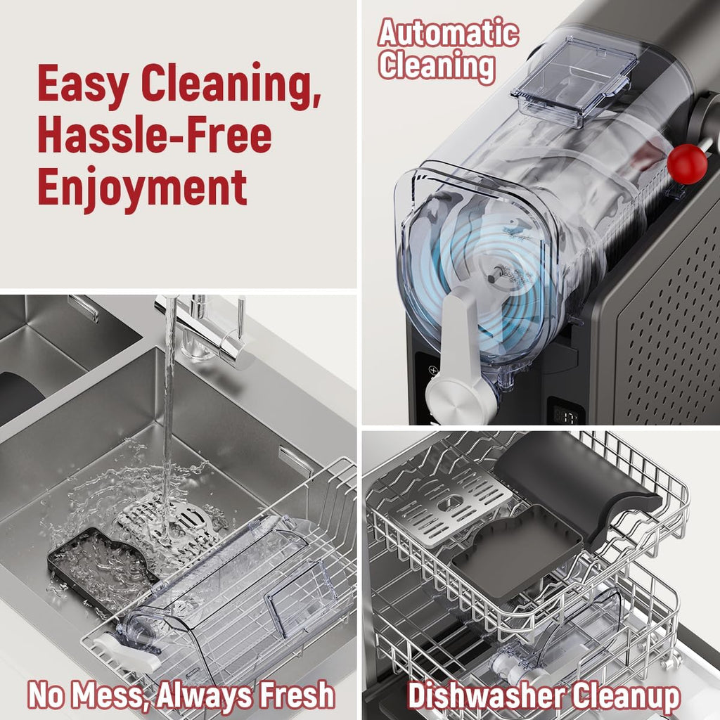 All-In-One Slushie Maker, Frozen Drink Machine for Smoothies, Milkshakes and Ice Cream