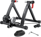 Sportneer Magnetic Bike Trainer Stand, Black, 6 Resistance Settings - 22 x 18 x 6 in