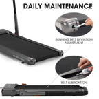 MaxKare 2-in-1 Folding Under Desk Treadmill, 2.5HP, 7.5MPH, 265 lbs Capacity