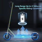 Electric Scooter 350W/500W Motor, 8.5/10 Solid Tires, 19/22 Mph, 28/21/12 Miles Range