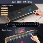 2-in-1 Folding Electric Treadmill, 2.25 HP, Under-Desk, with Dual Display and Smart App Control