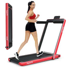 2-in-1 Folding Electric Treadmill, 2.25 HP, Under-Desk, with Dual Display and Smart App Control