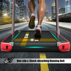 2-in-1 Folding Electric Treadmill, 2.25 HP, Under-Desk, with Dual Display and Smart App Control