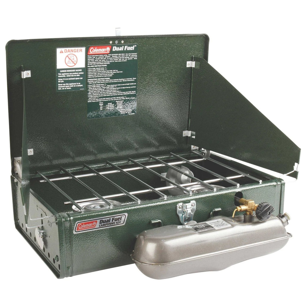 Coleman Dual Fuel 2-Burner Stove, 5 x 11 x 19 in - Guide Series
