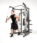 Marcy Full Body Home Exercise Gym, Gray/Brown, 98 x 59 x 82 Inches