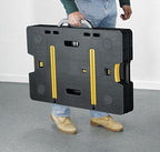Keter Folding Work Table, 1000 lbs Capacity, Two 12 in Clamps, Black/Yellow - 197283