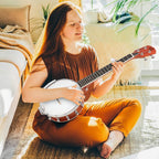 Vangoa 5-String 38 Inch Resonator Banjo Kit, Brown - VBJ-40