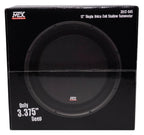 MTX Dual 3512-04S 12 in 1200W Shallow Car Subwoofers With Rockville Sealed Enclosure