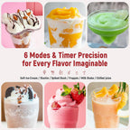 All-In-One Slushie Maker, Frozen Drink Machine for Smoothies, Milkshakes and Ice Cream
