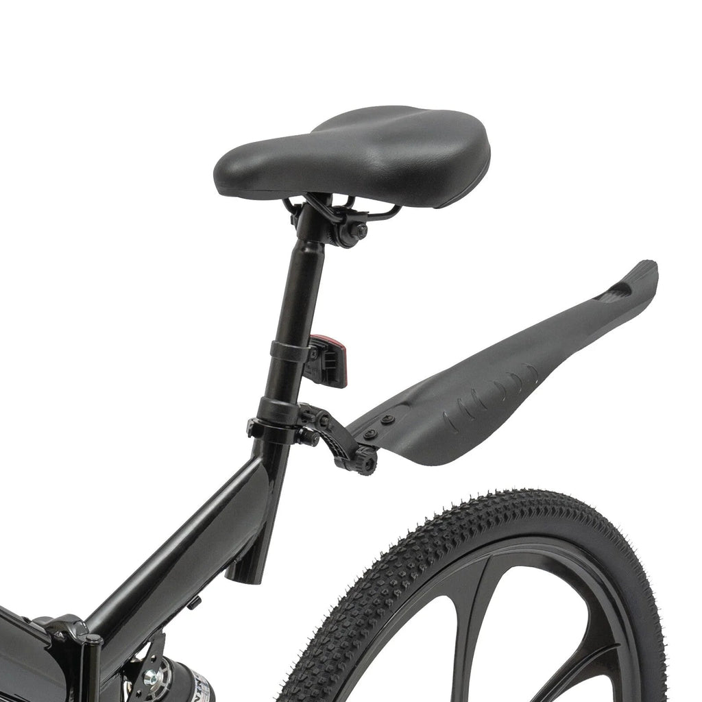 Aiqidi 26 Inch 21 Speed Full Suspension Folding Mountain Bike, Black