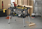 Keter Folding Work Table, 1000 lbs Capacity, Two 12 in Clamps, Black/Yellow - 197283