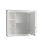 36'' Bathroom Vanity Set With Ceramic Sink Top, Mirror Cabinet, 2 Doors And 2 Drawers - Gray