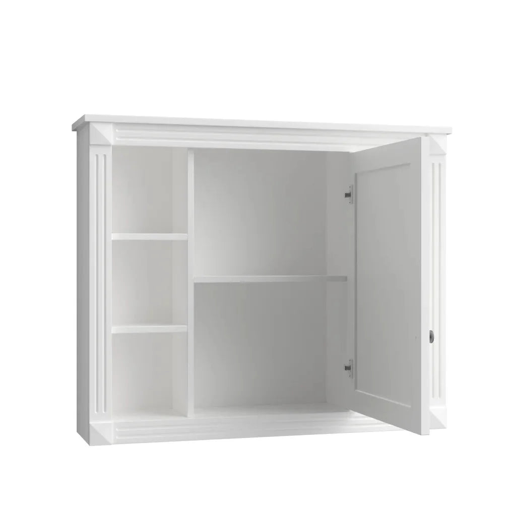 36'' Bathroom Vanity Set With Ceramic Sink Top, Mirror Cabinet, 2 Doors And 2 Drawers - Gray