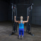 Body-Solid Powerline Functional Trainer Cable Machine, Dual 210 Lb. Weight Stacks - PFT100