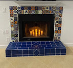 Mexican Talavera Ceramic Tiles 4x4 - 100 Pieces, 10 Designs