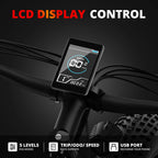 750W 720Wh Electric Bike for Adults, 26-Inch Fat Tires, 20 MPH, UL2849