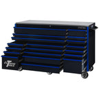 Extreme Tools 72-in x 30-in 19-Drawer Roller Cabinet With 250 lb Drawer Slides - RX723019RC-250