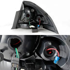 AKKON Black Smoked LED Halo Headlights And LED Tail Lights For 2006-2013 Chevy Impala And 2014-2016 Chevy Impala Limited