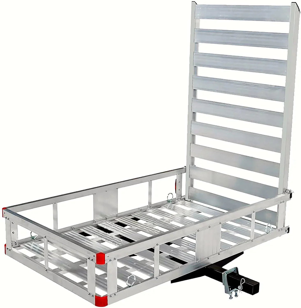 Aluminum Hitch Mount Cargo Carrier With 47 in Long Ramp, 1 Pack - 80779
