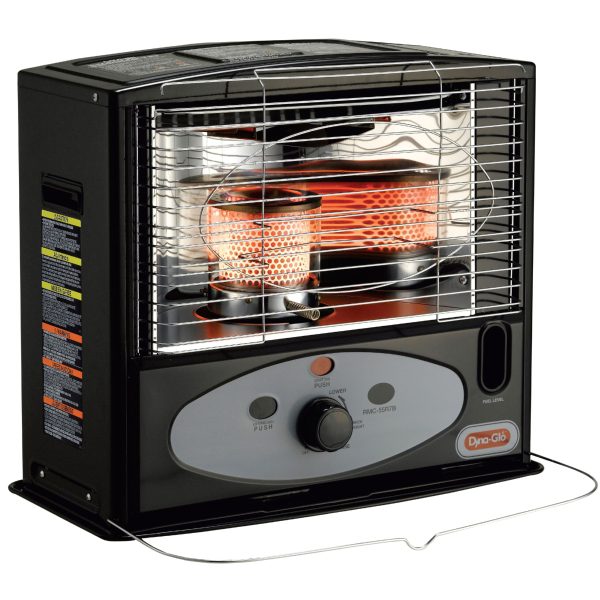 10,000 BTU Indoor Kerosene Radiant Heater, Black
