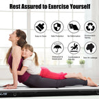 Goplus 10FT Air Track Inflatable Gymnastics Tumbling Mat With Pump - Black