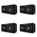 MTX Dual Loaded Subwoofer Enclosures, 12 Inch, 2000 Watt Max, 4 Pack - TNE212DV
