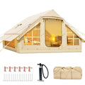 ABORON 6 Person Inflatable Camping Tent With Pump, 10ft x 7ft, Oxford - 2025