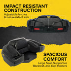 Black Boar Camco ATV/UTV Rear Storage Box And Lounger, 7 Cubic Feet - 20 x 12 x 16 inch