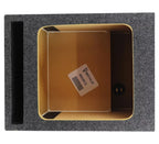 MTX 12in 500W RMS Square Car Audio Subwoofer Kit With Vented Enclosure - S6512-44