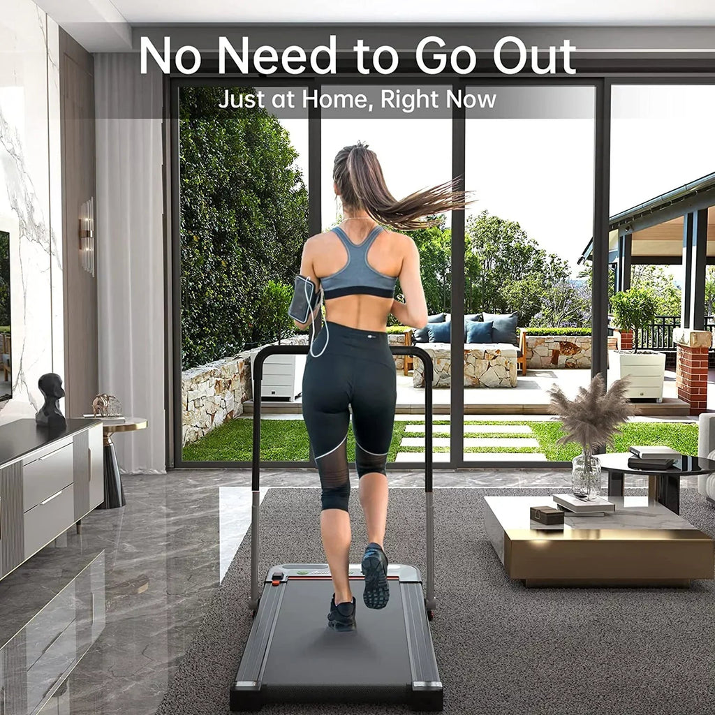 Real Relax 2 In 1 Folding Treadmill, 2.25HP, 42.5x17 Inch Belt - Home Office
