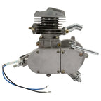 80cc 2-Stroke Bicycle Motor Kit For 26-Inch Wheels - Silver White