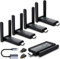 YUYUNLOMN Wireless HDMI Transmitter With 4 Receivers, 165FT, Black - G58F