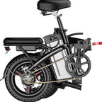 Folding Electric Bike 250W, 14 Inch, LCD Display, Removable Battery, Dual Disc Brake, Black