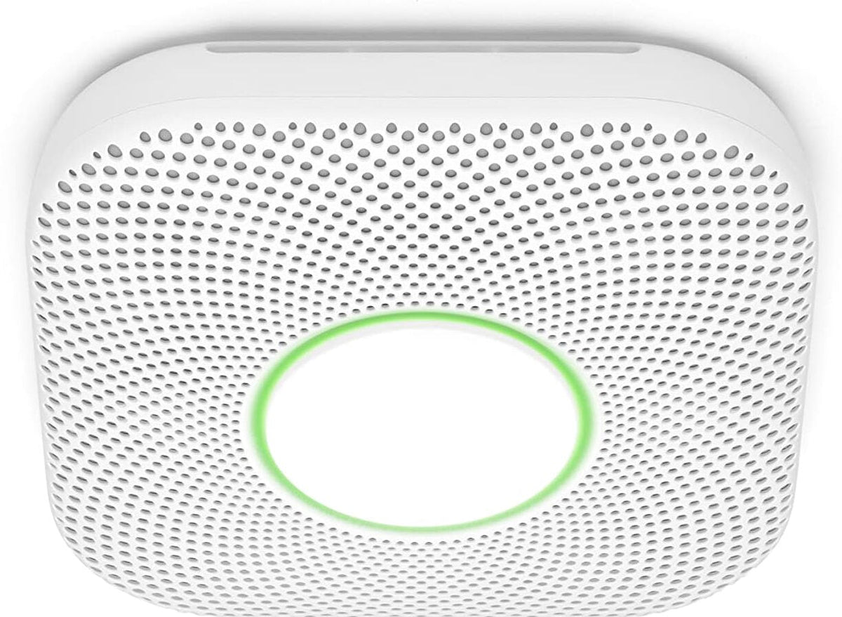 Nest Protect Battery Operated Smoke And Carbon Monoxide Detector - White